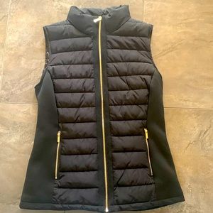 Calvin Klein new all weather vest with gold zippers